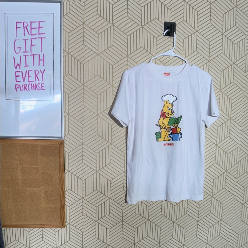 White Kids Shirt with Haribo Print